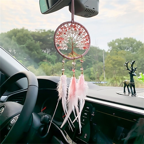 

1 PCS Car Rear View Mirror Hanging Accessories Fashion Crystals Stone Fashion design New Design Suspension Type for Women