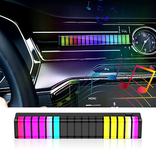 

OTOLAMPARA 30W RGB LED light car Rhythm Pickup Lamp LED Atmosphere Light with Diffuser Vent Clip Air Fresheners Fragrance Aromatherapy Ambient with Plug in or Rechargable Model