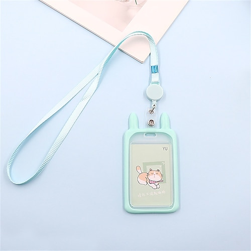 

ID Card Holder Plastic Name Card Holder Waterproof Multi for Women Men