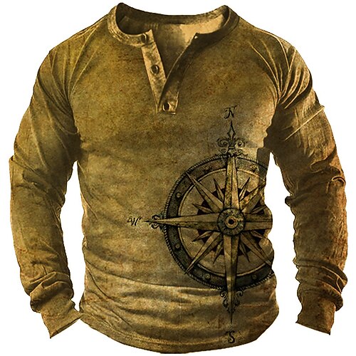 

Men's Unisex Pullover Button Up Hoodie Graphic Prints Print Casual Daily Sports 3D Print Basic Casual Hoodies Sweatshirts Brown