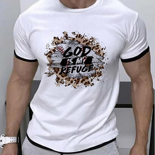 

Men's Unisex T shirt Tee Letter Graphic Prints Crew Neck White Short Sleeve Hot Stamping Outdoor Street Print Tops Sports Designer Casual Big and Tall / Summer / Summer
