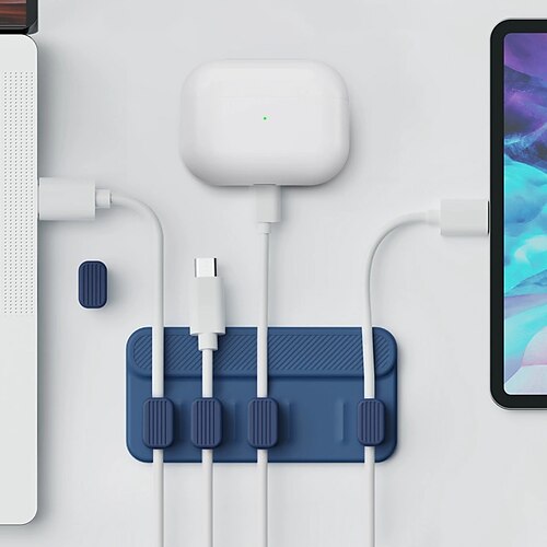 

Magnetic Absorption Nanometer Hub Charging Line Finishing Artifact Data Cable Holder Mobile Phone Desktop Cable Organizer Buckle