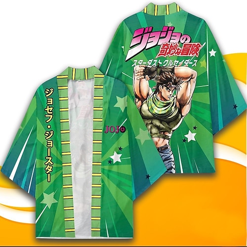 

Inspired by JoJo's Bizarre Adventure Jotaro Kujo Cartoon Manga Anime Classic Street Style Top For Men's Women's Unisex Adults' 3D Print Polyster