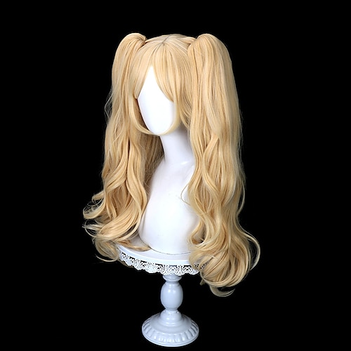

Ponytail Wig Fate / Grand Order FGO Cosplay Hinata Syouyou Cosplay Wigs Women's With 2 Ponytails 28 inch Heat Resistant Fiber Body Wave Blonde Teen Adults' Anime Wig