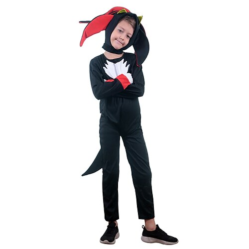 

Kids Boys Halloween PantsSet Clothing Set 2 Pieces Long Sleeve Black Color Block Cosplay Costumes Costume 3-8 Years