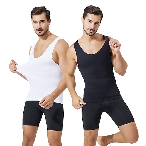 

Body Shaper Shapewear Sports Chinlon Elastane Yoga Fitness Gym Workout Stretchy Durable Tummy Control Weight Loss For Men Waist Abdomen