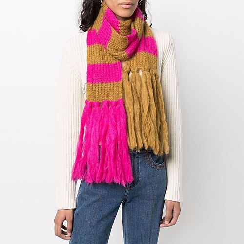 

Women's Scarves Shawl Daily Holiday Cotton Polyester Casual Vintage Retro Warm 1 PC