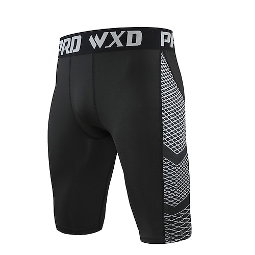 

Men's Compression Shorts Compression Clothing Athletic Athleisure Breathable Quick Dry Moisture Wicking Fitness Gym Workout Running Sportswear Activewear Plaid Black White