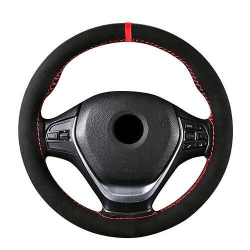 

1 PCS PU Leather Car Steering Wheel Cover Fashion design Universal Fit For 15""~15""1/2