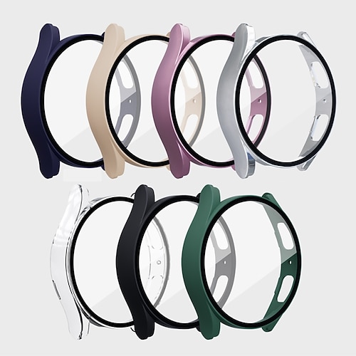 

1 Pack Watch Case with Screen Protector Compatible with Samsung Galaxy Watch 5 40mm / Watch 5 44mm Scratch Resistant Rugged Bumper Full Cover Tempered Glass / PC Watch Cover