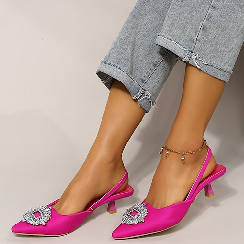 La La - Black Glitter low heel shoe – Chanii B