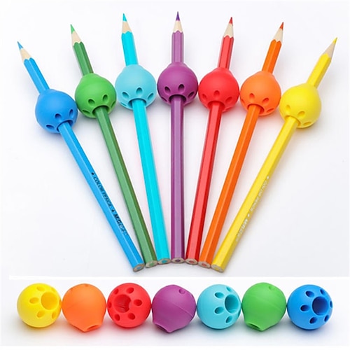 

1pcs Pencil Grip Waterproof Ergonomic Design Durable Silica Gel for School Student Home 35 cm