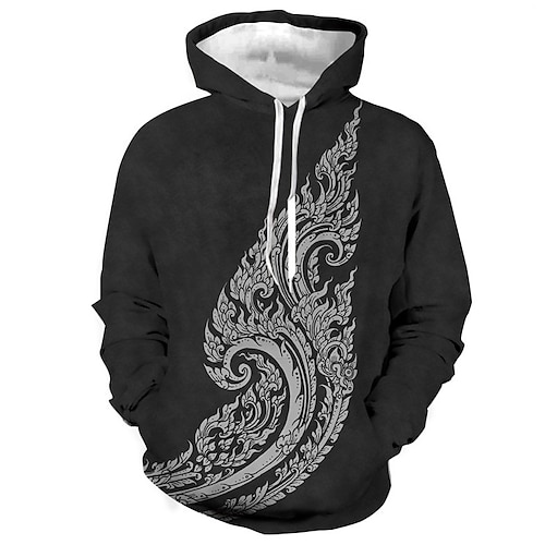 

Men's Unisex Pullover Hoodie Sweatshirt Black Hooded Graphic Prints Print Daily Sports 3D Print Streetwear Designer Casual Spring & Fall Clothing Apparel Hoodies Sweatshirts Long Sleeve