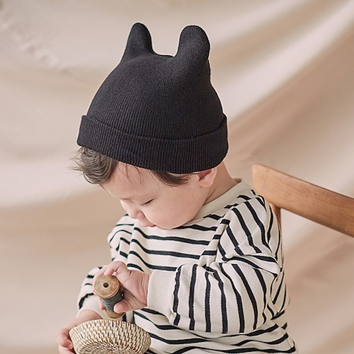 

Newborn / Baby Boys / Girls' Active / Sweet Daily Black Solid Colored Basic Cotton Hats Caps Black / Gray / Yellow One-Size