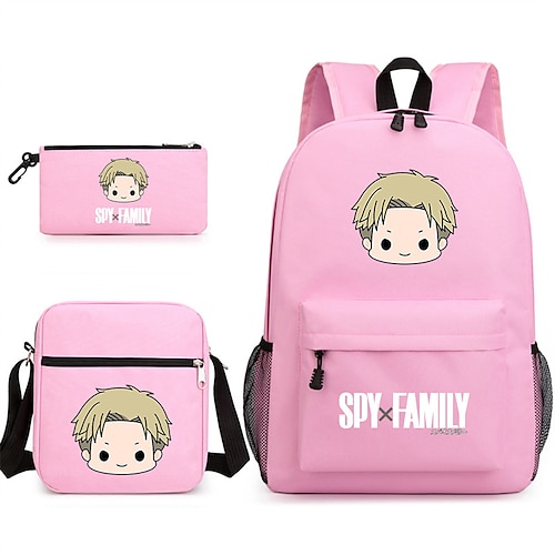 

Spy Play Home Spy Family Three-piece Bag Game Peripheral Backpack Large-capacity Canvas Bag