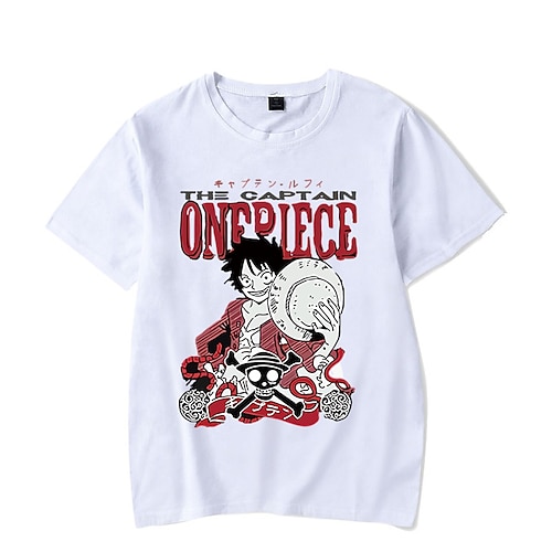 

Inspired by One Piece Monkey D. Luffy T-shirt Cartoon Manga Anime Harajuku Graphic Kawaii T-shirt For Men's Women's Unisex Adults' Hot Stamping 100% Polyester