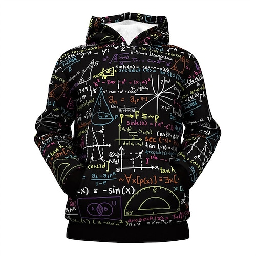 

Men's Unisex Hoodie Pullover Hoodie Sweatshirt Black Hooded Letter Graphic Prints Print Daily Sports 3D Print Streetwear Casual Big and Tall Spring & Fall Clothing Apparel Hoodies Sweatshirts Long