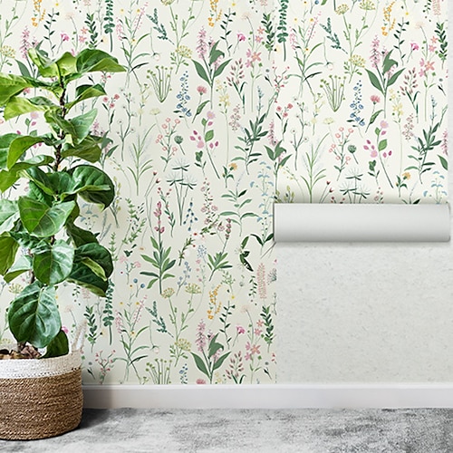 

Botanical Wallpaper Wall Cover Sticker Film Peel and Stick Removable Self Adhesive PVC/Vinyl Wall Decal for Room Home Decoration 44300cm