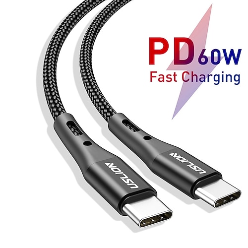 

60W USB C to Type C Cable Fast Charge Cable QC 3.0 Fast Charge Cell Phone Data Cable for Xiaomi Mi 12 Pro Mi 11 Samsung