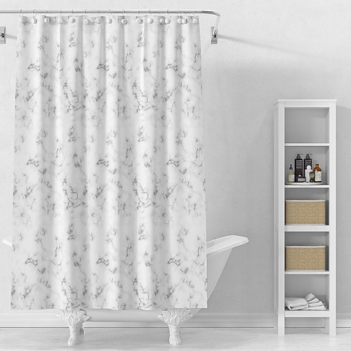 

Peva Marble Cloud Shower Curtain Bathroom Curtain Thickening Shower Curtain Fabric Curtain Shower Curtain Partition Curtain With Buckle