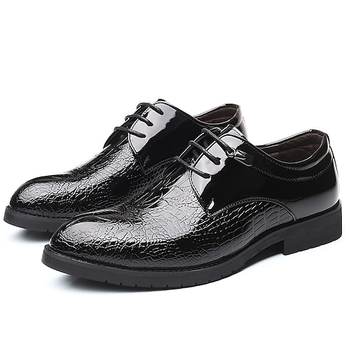 

Per uomo Mocassini e Slip-Ons Modello coccodrillo Informale Classico Giornaliero Ufficio e carriera PU Caldo Nero Primavera Estate