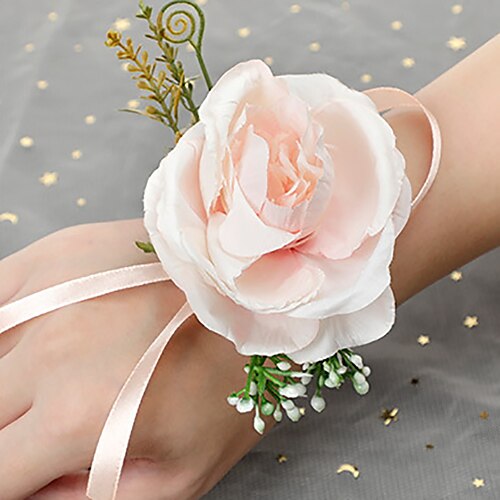 

Wedding wrist flowers Wrist Corsages Wedding / Wedding Party Artificial Flower Sweet