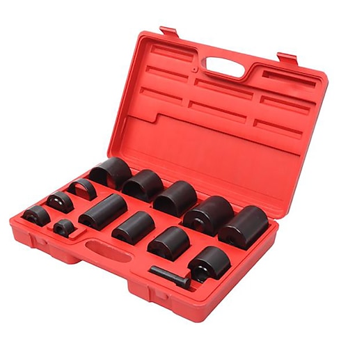 

14Pcs Master Ball Joint Remover Installer Adaptors Repair Tool Kit Receiving Tube Master Ball Joint Remover Installer Adaptor Set