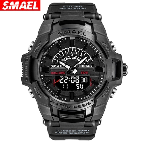 

SMAEL Quartz Wristwatches Male Clock 50M Waterproof Analog Digital LED Clock 8028 relogio masculino Men Watches Sport Military