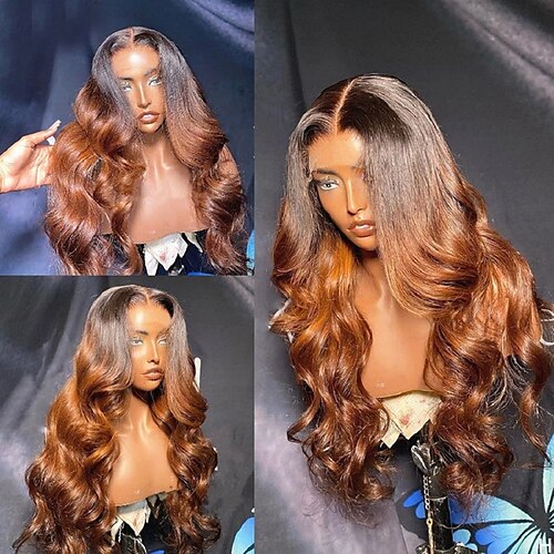 

Brazilian Human Hair 13x4 Lace Front 4x4 Lace Front Wig Middle Part Brazilian Hair Loose Wave Multi-color Wig High Density Natural Hairline For Women wigs for black women