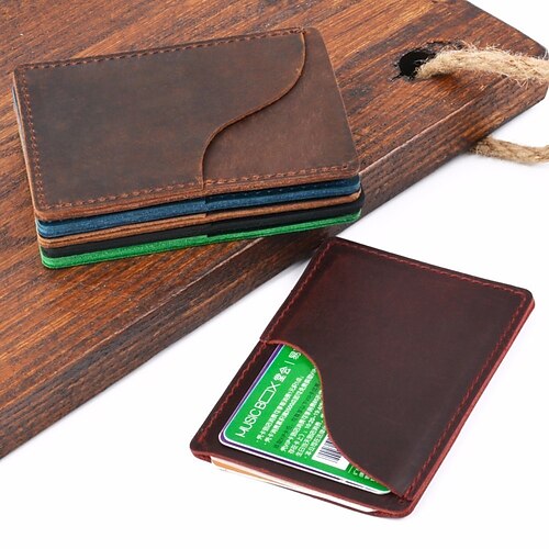 

Credit Card Holder Wallet Car Registration and Insurance Holder Leather Name Card Holder Professional Multi Credit Card Protector for Women Men