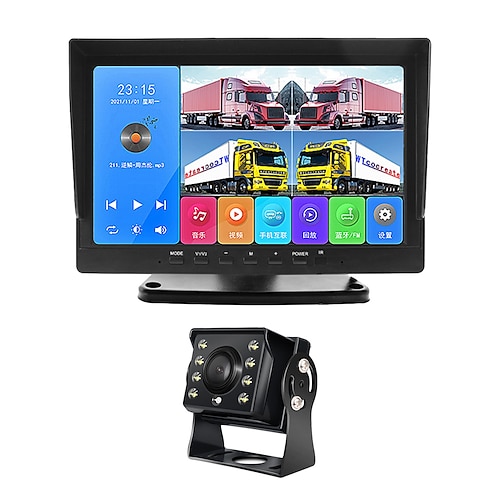 

ksj-1001 8 inch LCD Digital Screen 1080p 1/4 inch color CMOS Wired 120 Degree 10.1 inch Car Rear View Kit LCD Screen / Brightness adjustment / AHD for Bus / Truck Reversing camera