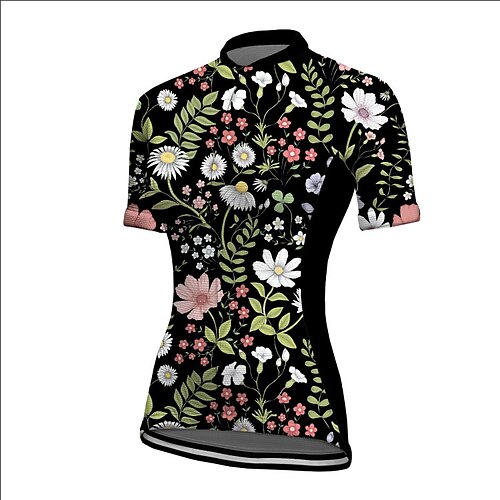 

21Grams Women's Cycling Jersey Short Sleeve Bike Jacket Tracksuit Jersey with 3 Rear Pockets Mountain Bike MTB Road Bike Cycling Quick Dry Black Graphic Patterned Animal Sports Clothing Apparel