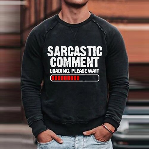 

Men's Sweatshirt Pullover Royal Blue Gray Black Crew Neck Graphic Letter Print Going out Streetwear Designer Casual Winter Fall & Winter Clothing Apparel Hoodies Sweatshirts Long Sleeve