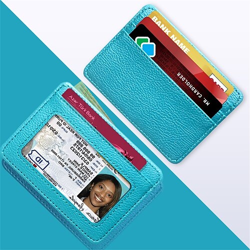 

Car Registration and Insurance Holder PU Leather Name Card Holder Waterproof Multi Credit Card Protector for Women Men