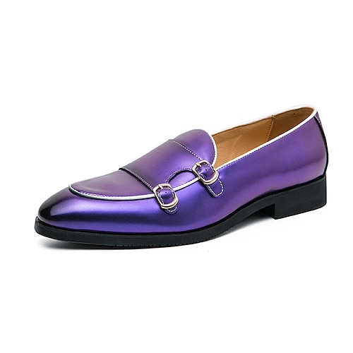 Purple loafers with spikes sales mens