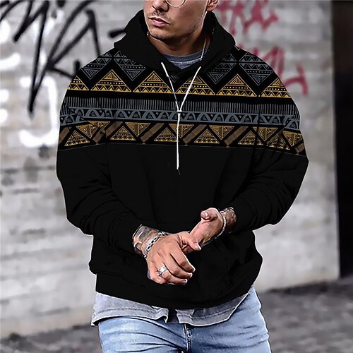 

Men's Unisex Pullover Hoodie Sweatshirt Hooded Graphic Prints Print Daily Sports 3D Print Streetwear Designer Hoodies Sweatshirts Long Sleeve Black