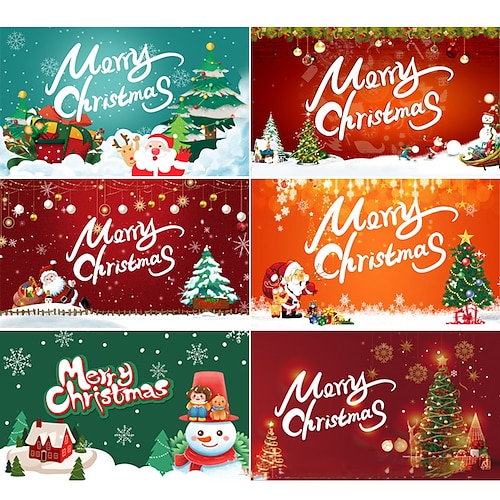 

1pcs Christmas Gift Tree Reindeer Banner Garland for Gift Decoration Party 35.459.1 inch Fabric