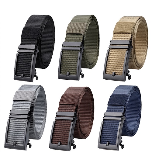

Men's Belt Tactical Belt Black Blue Nylon Fashion Outdoor Athleisure Pure Color Outdoor Sports Outdoor Hiking