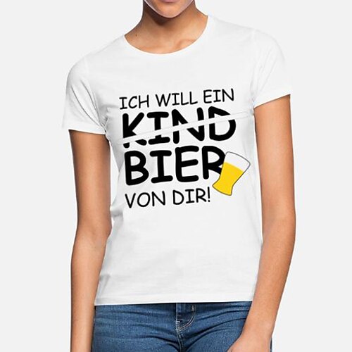 

Oktoberfest Øl Håndværk Cosplay kostume T-shirt Klassisk Gadestil T恤衫 Til Herre Dame Unisex Voksne Varmstempling 100% Polyester