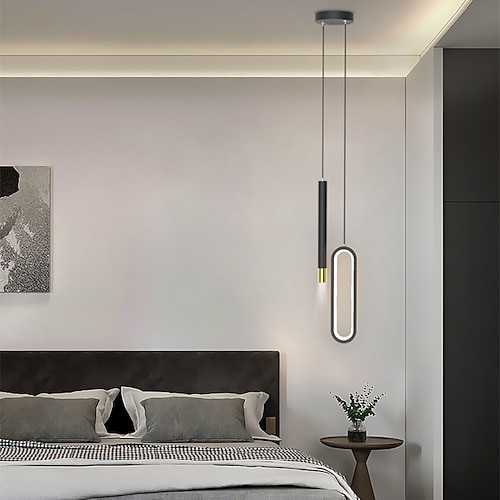 

32cm Single Design Pendant Light Metal Black LED Nordic Style 220-240V