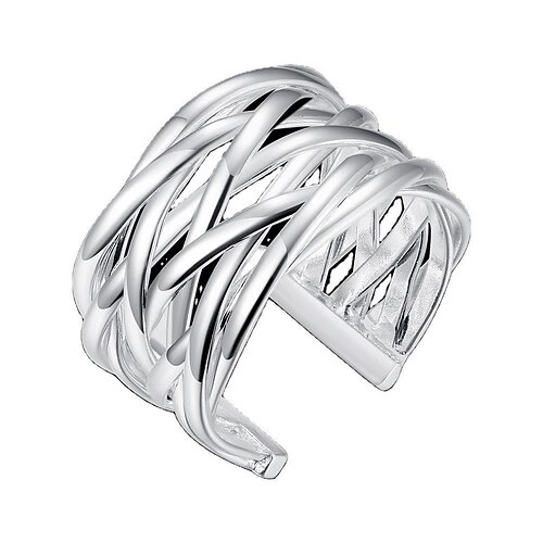 

lekani fashion ring jewelry wholesale korean version popular niche woven ring jewelry sppr022