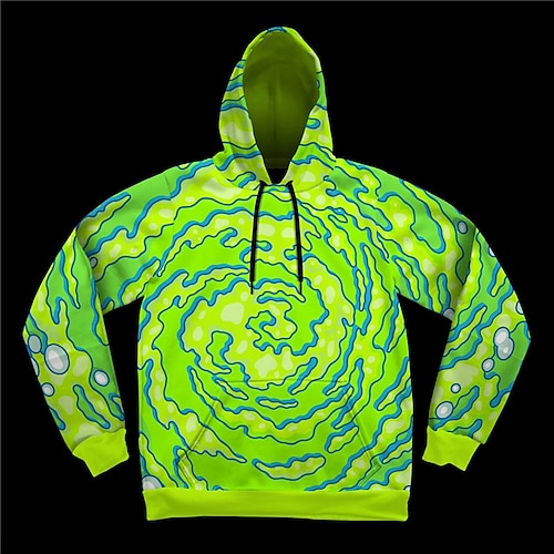 

Men's Unisex Hoodie Pullover Hoodie Sweatshirt Abstract Graphic Prints Print Hooded Sports Outdoor Daily Sports 3D Print Basic Casual Hoodies Sweatshirts Long Sleeve Green