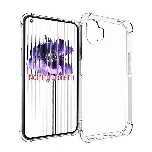 

Phone Case For Nothing Phone 1 Classic Series Nothing Phone 1 Bumper Frame Dustproof Clear Solid Colored TPU PC