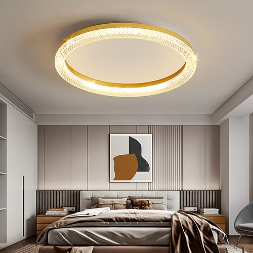 

50cm Circle Design Ceiling Light LED Nordic Style Metal Painted Finishes Modern 220-240V