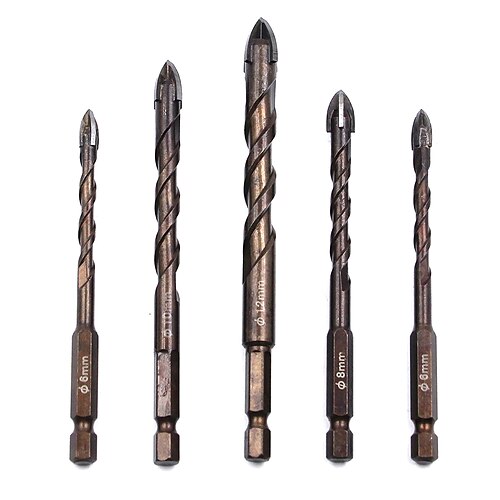 

Cross Hexagon Tile Glass Cement Metal Ceramic Wood Plastic Hole Saw Triangle Alloy Drill Bit Size 6mm 8mm 10mm 12mm