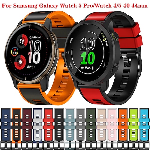 

1 pcs Smart Watch Band Silicone Strap For Samsung Galaxy Watch 5 40 44mm Silicone Strap 5 Pro 45/4 42 46mm Classic Bracelets