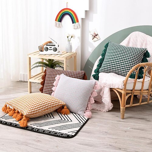 

Nordic Double Side Cushion Cover 1PC Soft Decorative Square Throw Pillow Cover Cushion Case Pillowcase for Bedroom Livingroom Indoor Cushion for Sofa Couch Bed Chair