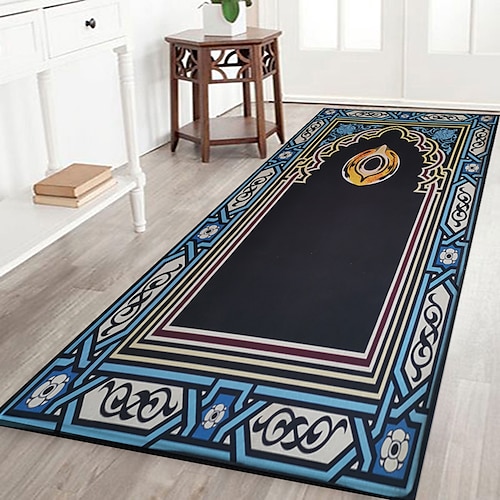 

Muslim Prayer Rug Flannel Bathroom Carpets Rugs Bath Mat Bath Rugs Anti-Slip Kitchen Mats Bathroom Mat Bathroom Carpets for Halloween Decoration