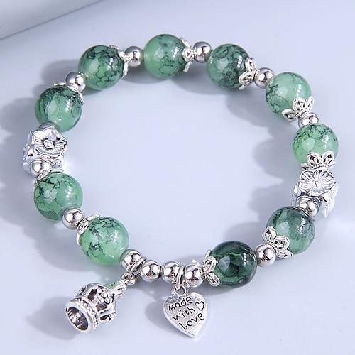 

Women's Bead Bracelet Retro Vintage Theme Stylish Artistic Simple Vintage Resin Bracelet Jewelry Green For Christmas Party Evening Formal Beach Festival