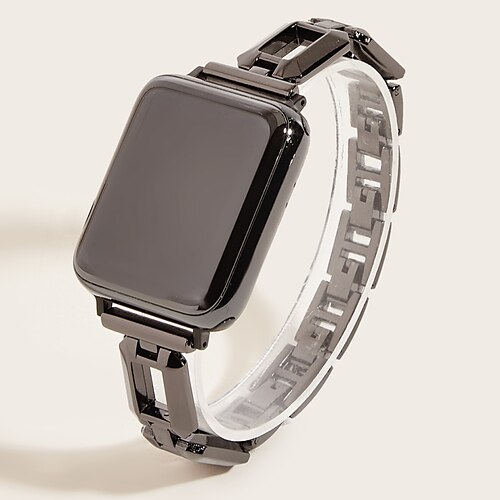 

1pc Smart Watch Band Compatible with Apple iWatch 38/40/41mm 42/44/45mm Alloy Waterproof Luxury Breathable Metal Band Jewelry Bracelet for iWatch Smartwatch Strap Wristband for Series 7 / SE